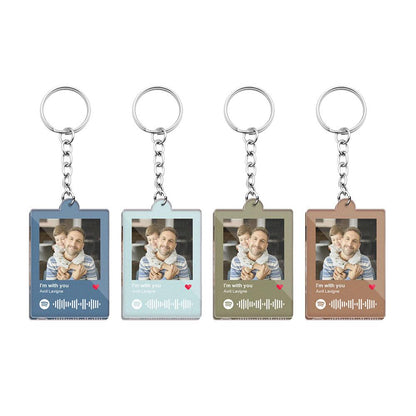 Father's Day Keychain Custom Color Keychain Engraved Keychain for Dad