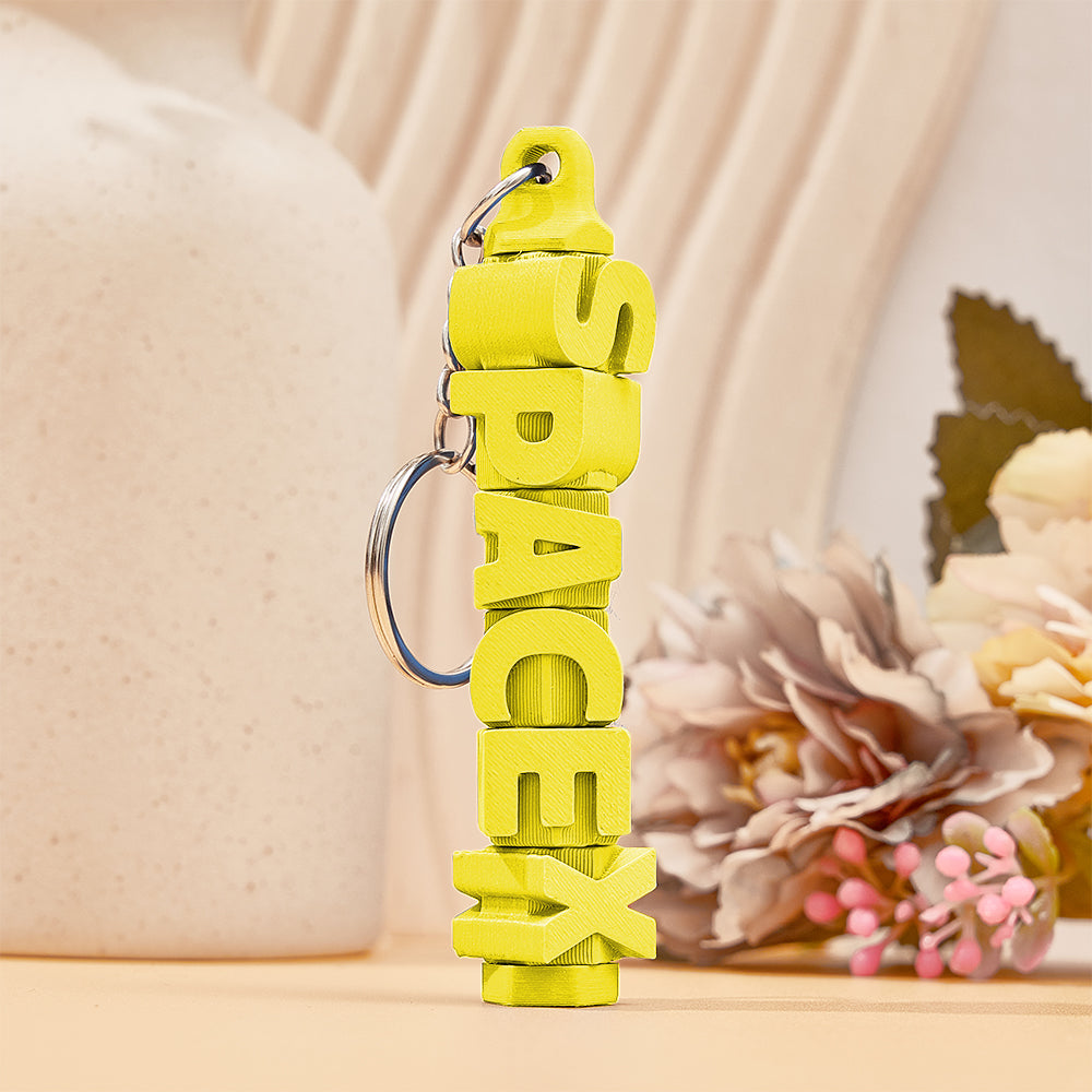 3D Printed Personalised Name Keychain Colorful Name Tags Personalised Gifts for Him