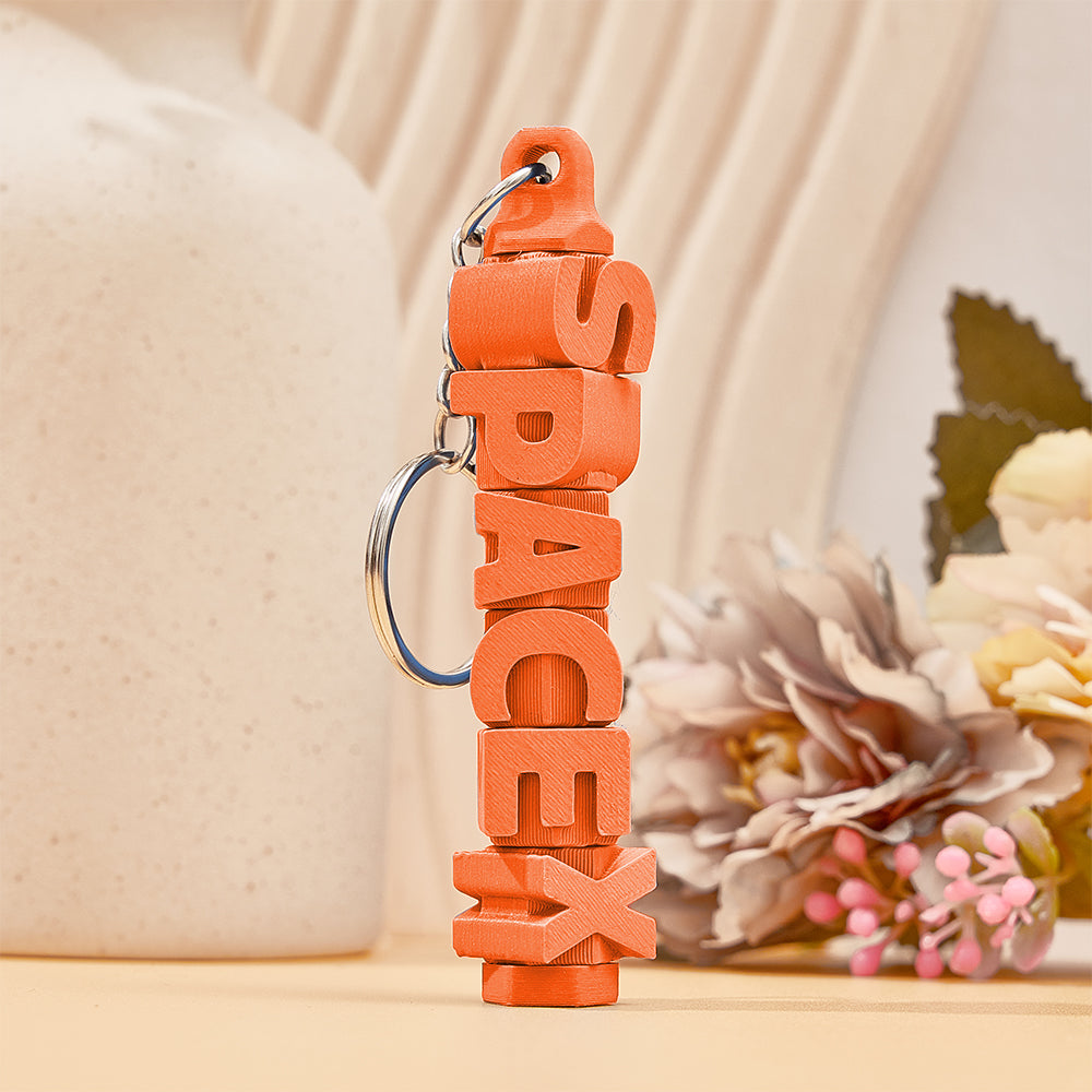3D Printed Personalised Name Keychain Colorful Name Tags Personalised Gifts for Him
