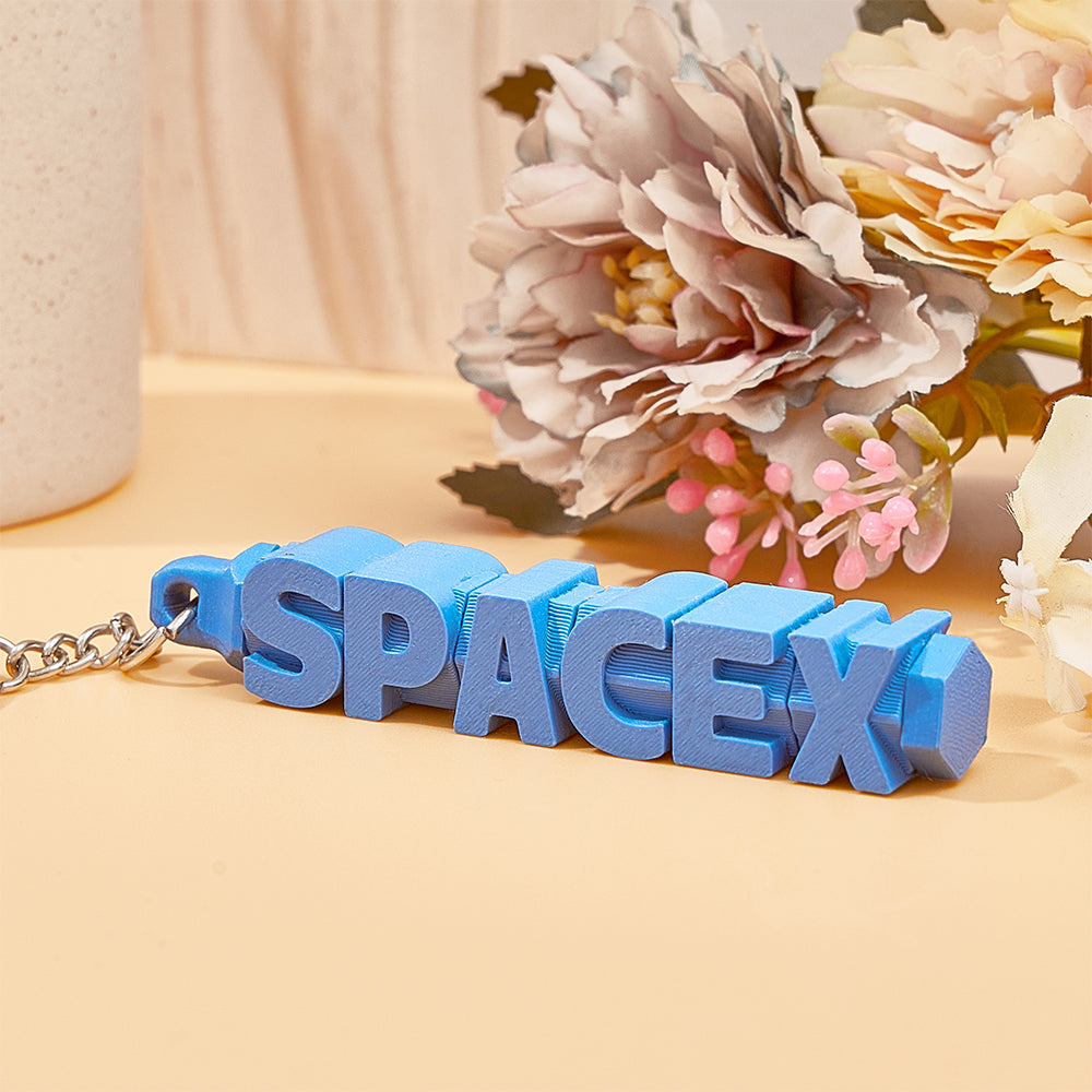 3D Printed Personalised Name Keychain Colorful Name Tags Personalised Gifts for Him