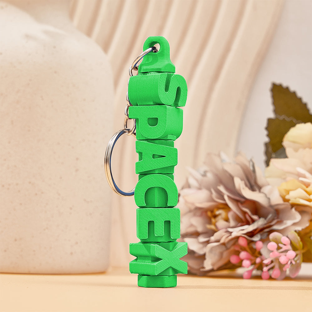 3D Printed Personalised Name Keychain Colorful Name Tags Personalised Gifts for Him