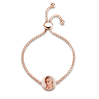 Personalized Circle Photo Bracelet	for Women