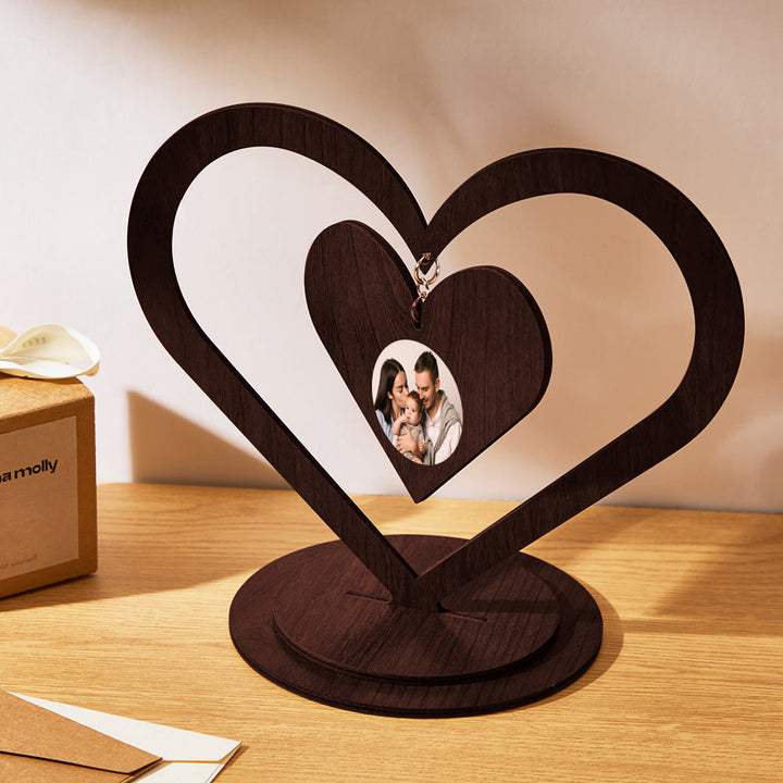 Custom Photo Heart Ornaments Photo Frame Creative Gifts