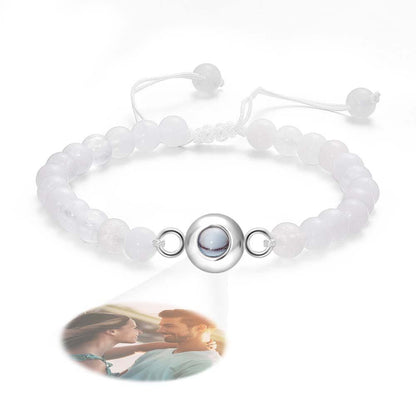 Personalized Photo Projection Beads Bracelet Elegant Gift For Her