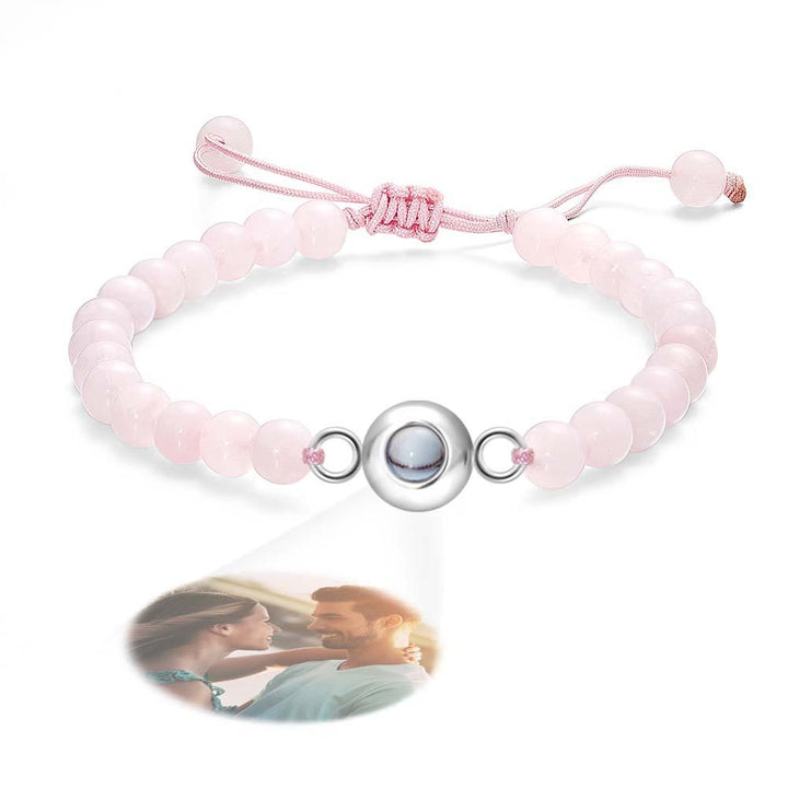 Personalized Photo Projection Beads Bracelet Elegant Gift For Her