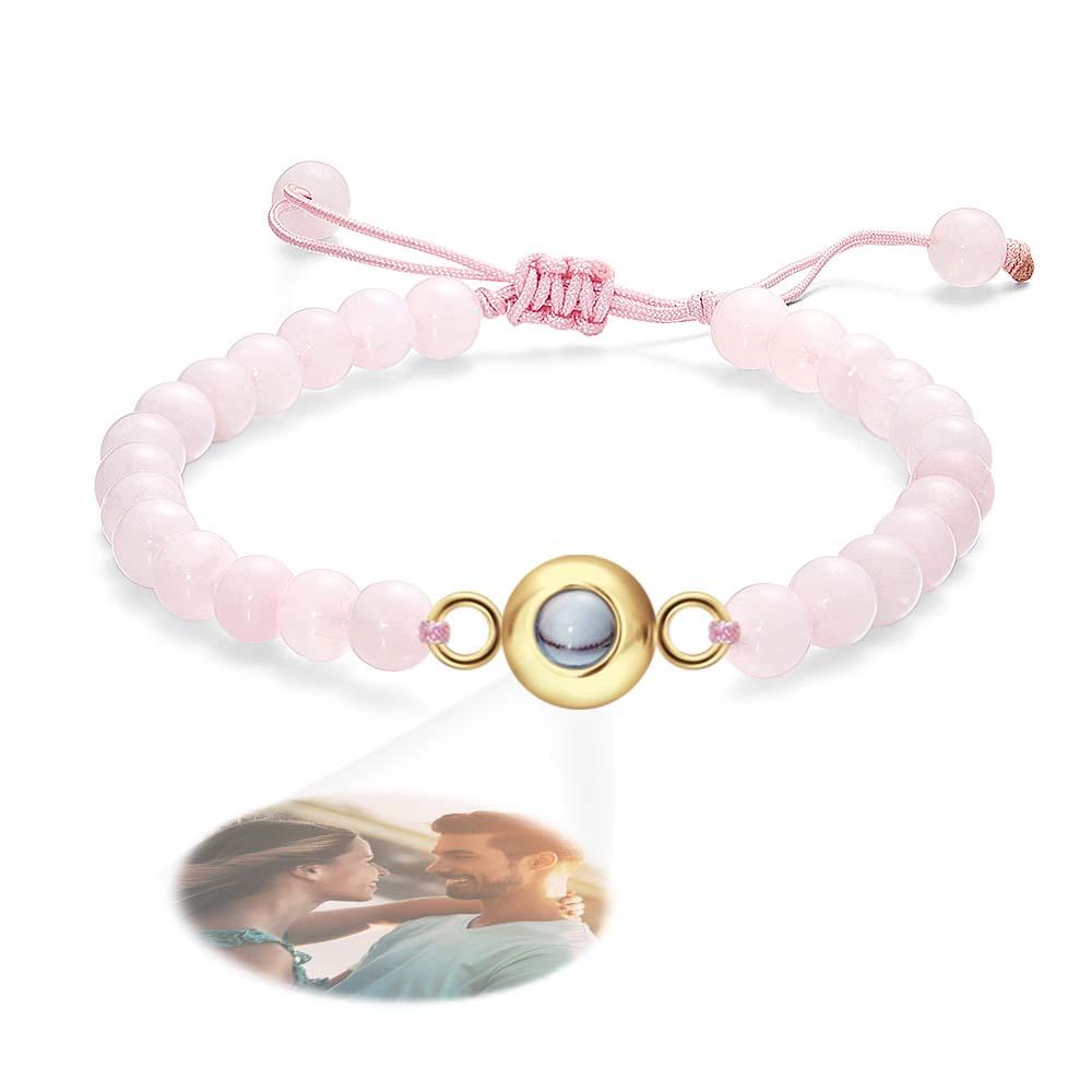 Personalized Photo Projection Beads Bracelet Elegant Gift For Her