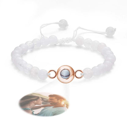 Personalized Photo Projection Beads Bracelet Elegant Gift For Her