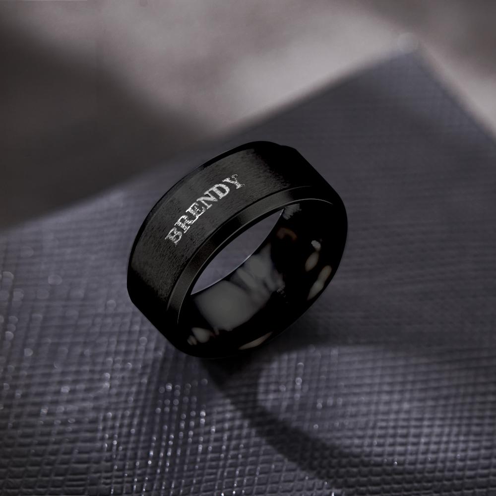 Personalized Name Ring Custom Engagement Ring Men's Personalized Ring