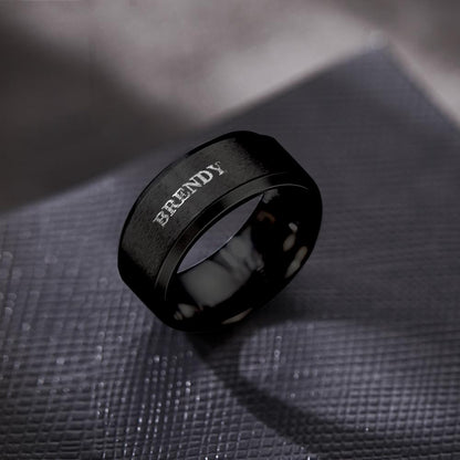 Personalized Name Ring Custom Engagement Ring Men's Personalized Ring