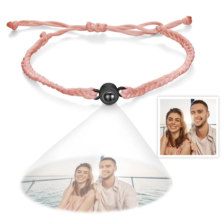 Custom Projection Bracelet Simple Woven Couple Bracelet Valentines Gift