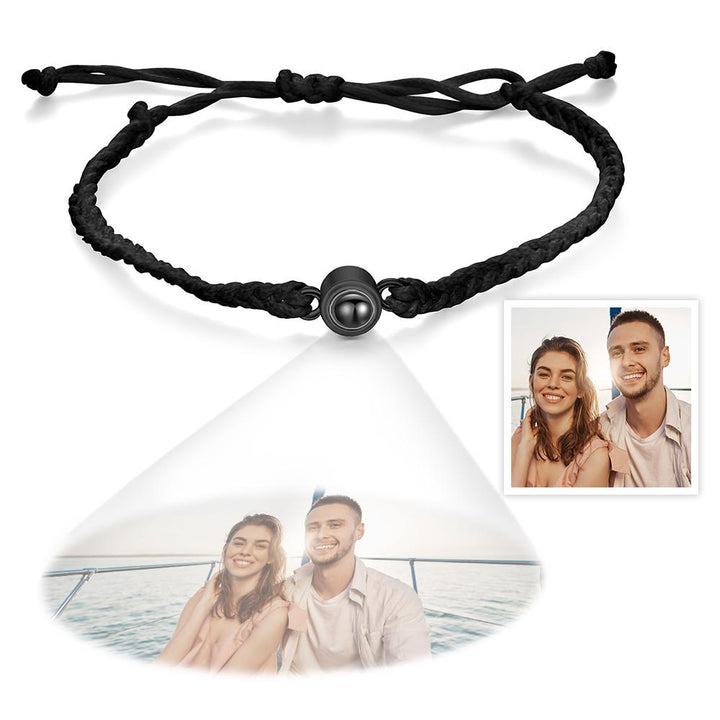 Custom Projection Bracelet Simple Woven Couple Bracelet Valentines Gift
