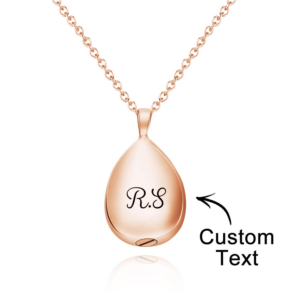 Custom Engraved Necklace Urn Pendant Commemorate Gifts