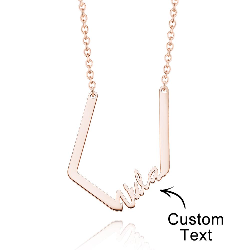 Personalized Name Necklace Special Look Letter Necklace for Her