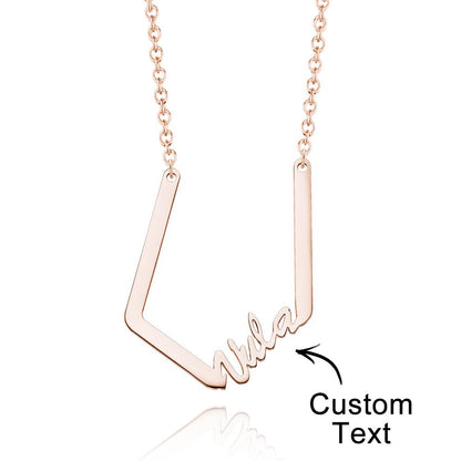 Personalized Name Necklace Special Look Letter Necklace for Her