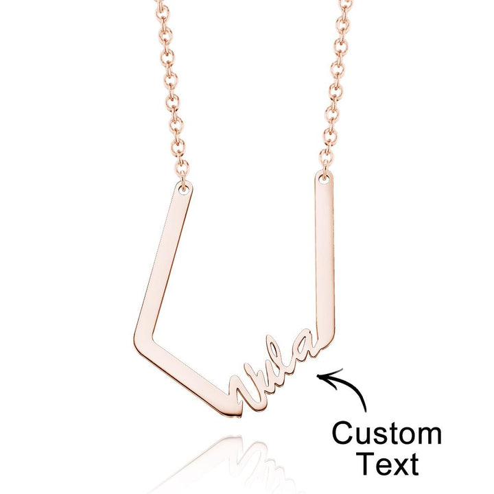 Personalized Name Necklace Special Look Letter Necklace for Her