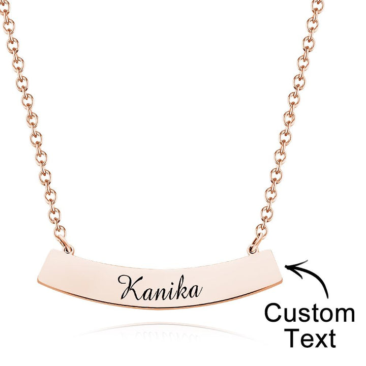 Personalized Stylish Necklace Engraved Pendant Necklace Jewelry for Her