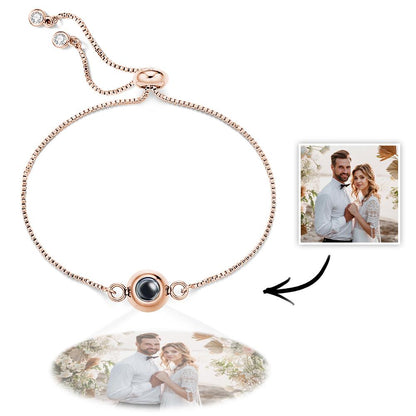 Photo Projection Bracelet Personalized Adjustable Bracelet Sweet Cool Anniversary Gift for Her