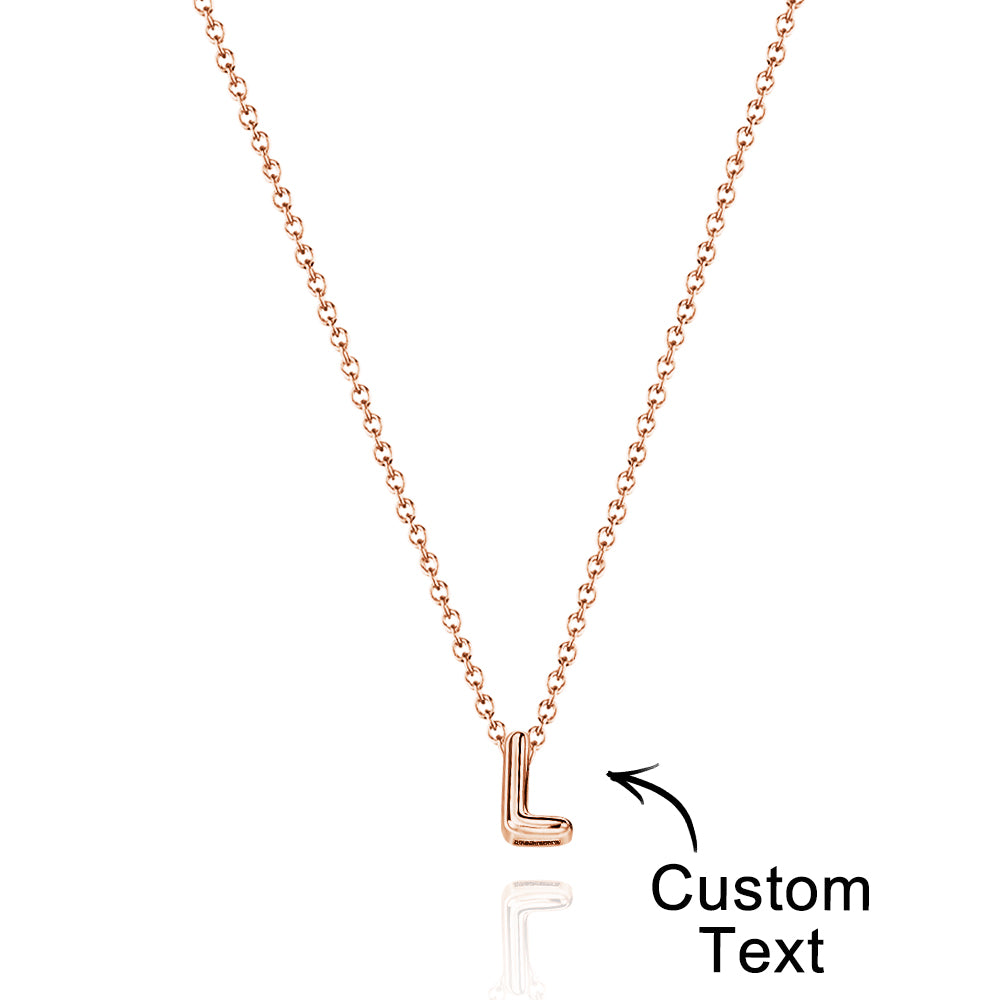 Personalized 3D Bubble Letters Name Necklace Fantastic Gift for All Your Loved Ones