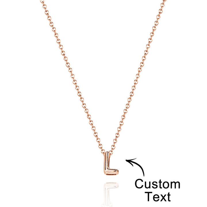 Personalized 3D Bubble Letters Name Necklace Fantastic Gift for All Your Loved Ones