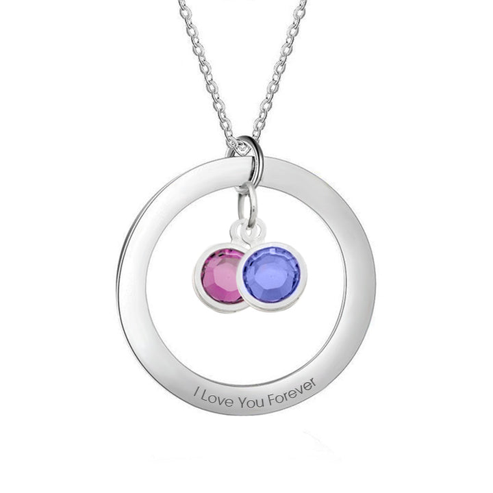 Personalized Birthstone Necklace Custom Necklace Gift for Her