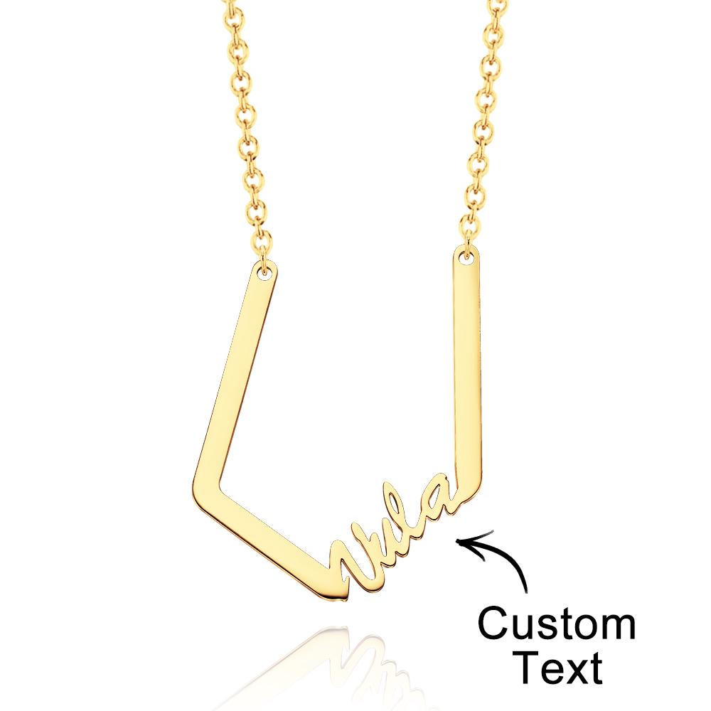 Personalized Name Necklace Special Look Letter Necklace for Her