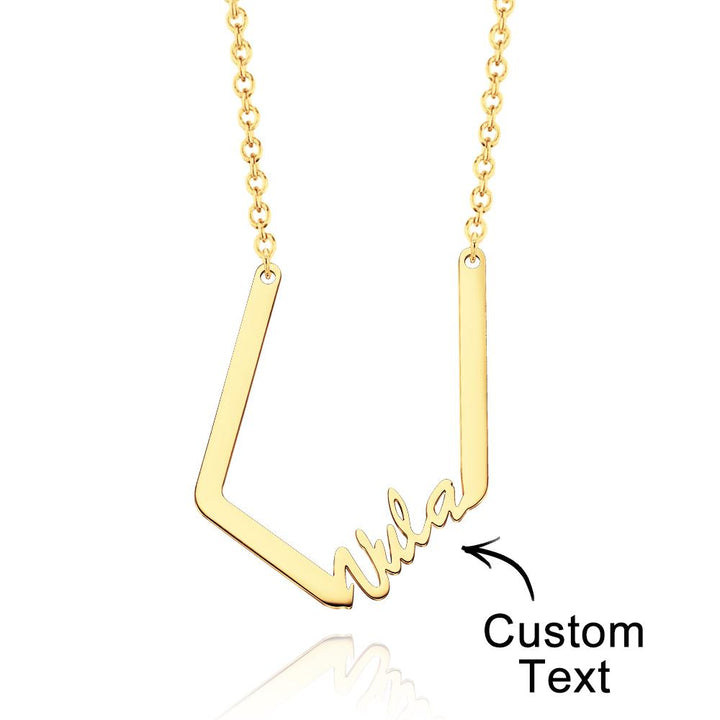 Personalized Name Necklace Special Look Letter Necklace for Her