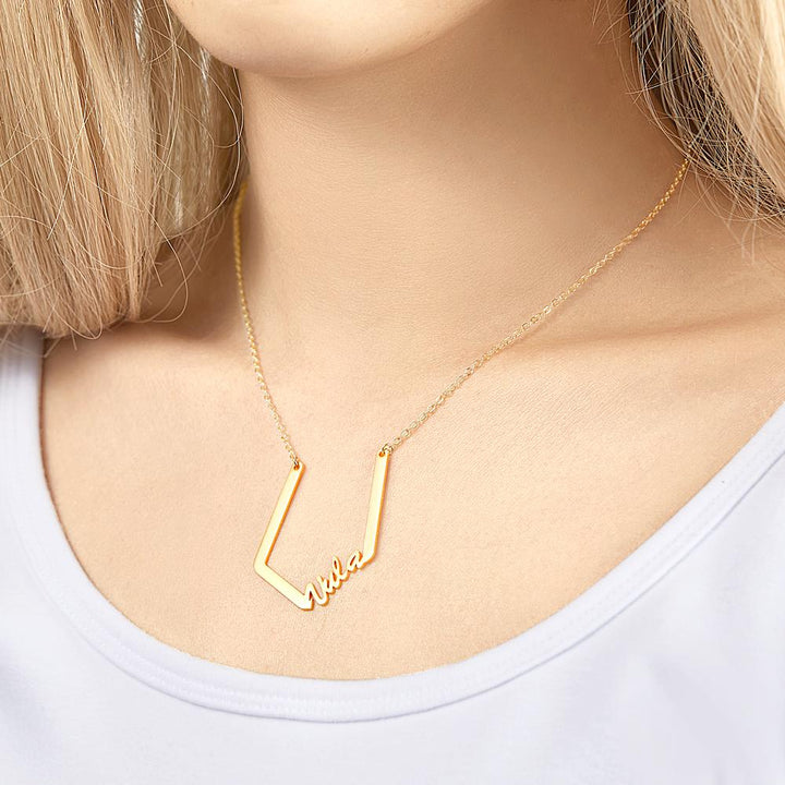 Personalized Name Necklace Special Look Letter Necklace for Her