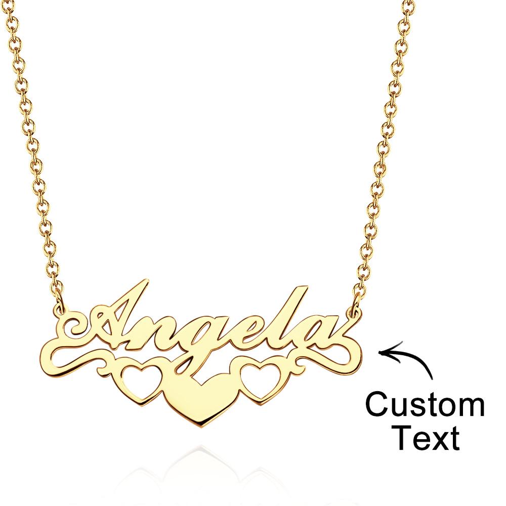 Custom Name Necklace Heart Unique Commemorative Gifts