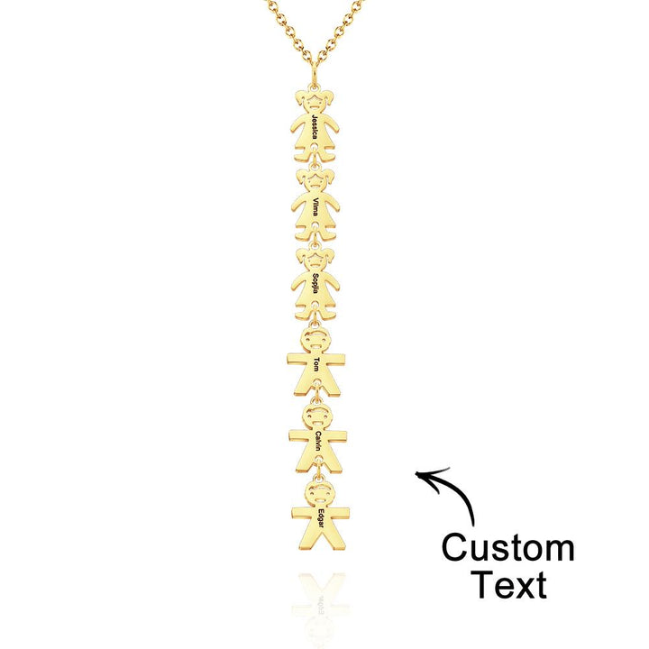 Custom Name Engraved Necklace Child Creative Gifts