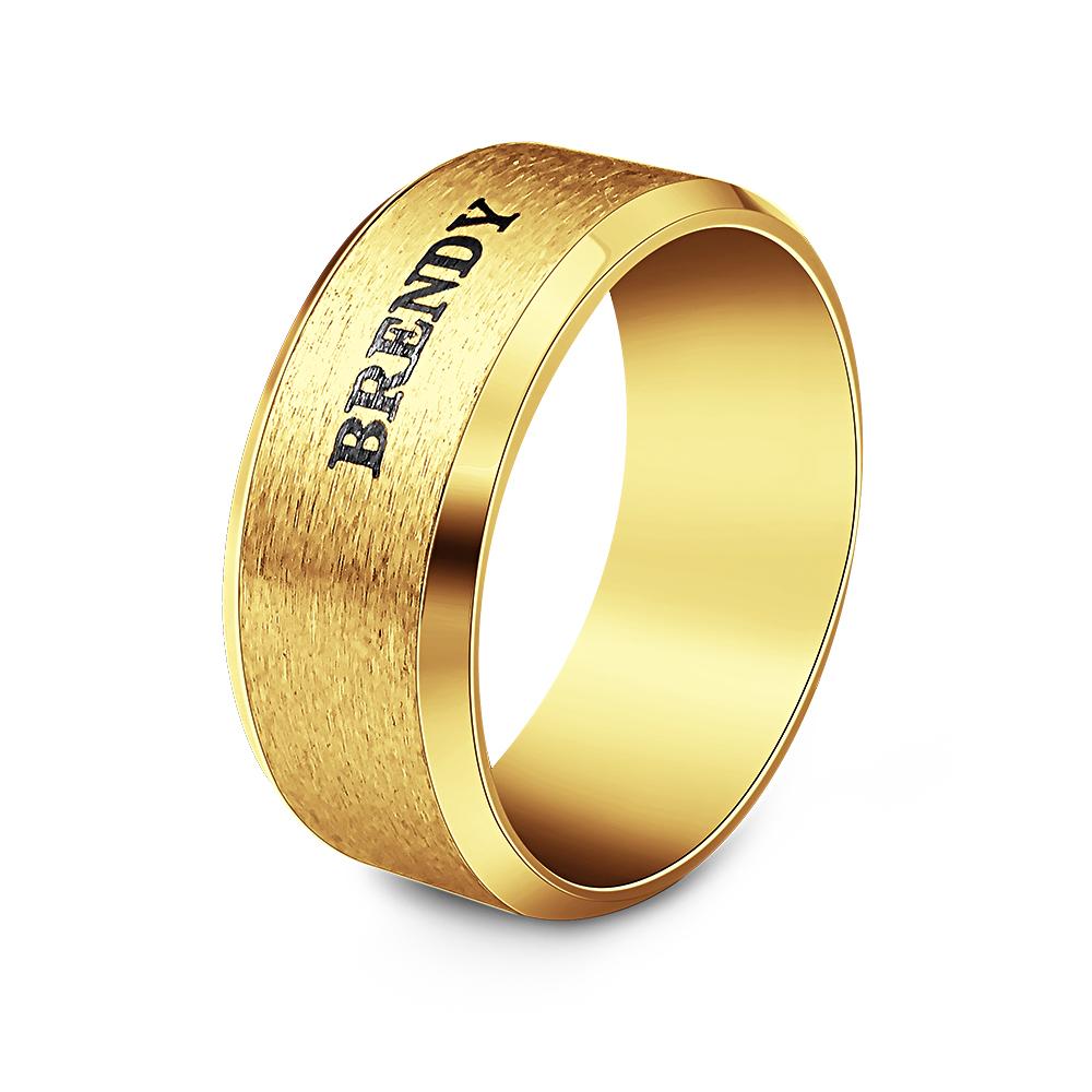 Personalized Name Ring Custom Engagement Ring Men's Personalized Ring