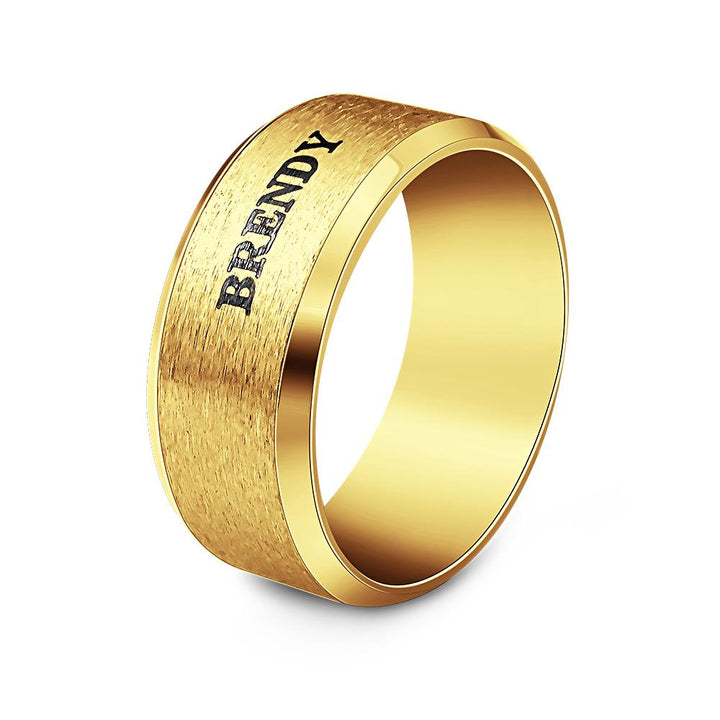 Personalized Name Ring Custom Engagement Ring Men's Personalized Ring