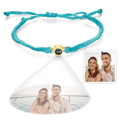 Custom Projection Bracelet Simple Woven Couple Bracelet Valentines Gift