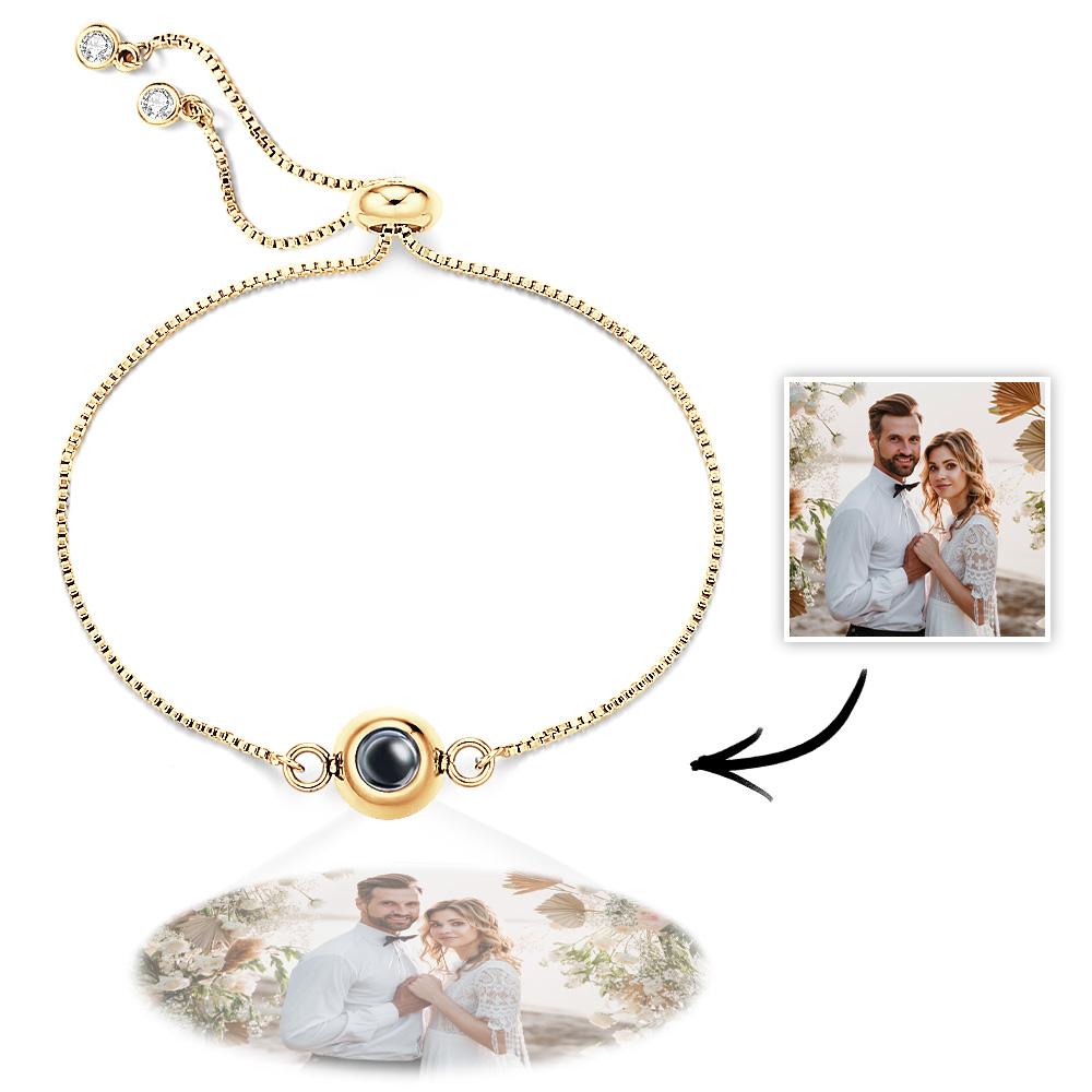Photo Projection Bracelet Personalized Adjustable Bracelet Sweet Cool Anniversary Gift for Her