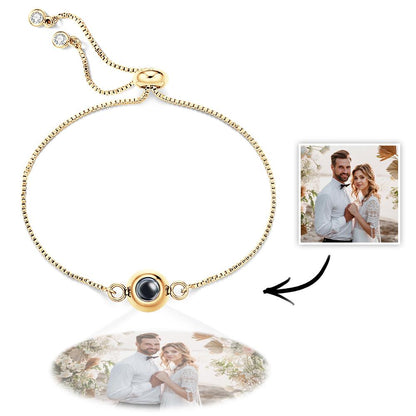 Photo Projection Bracelet Personalized Adjustable Bracelet Sweet Cool Anniversary Gift for Her
