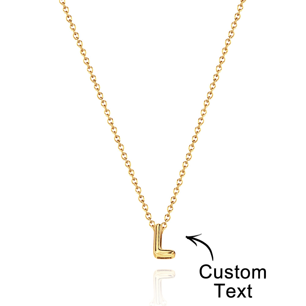 Personalized 3D Bubble Letters Name Necklace Fantastic Gift for All Your Loved Ones