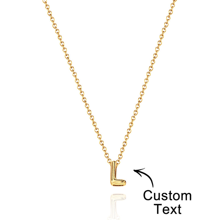 Personalized 3D Bubble Letters Name Necklace Fantastic Gift for All Your Loved Ones