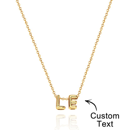 Personalized 3D Bubble Letters Name Necklace Fantastic Gift for All Your Loved Ones