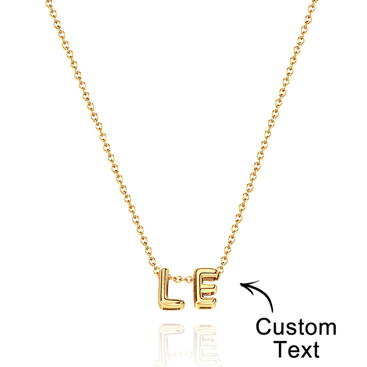 Personalized 3D Bubble Letters Name Necklace Fantastic Gift for All Your Loved Ones