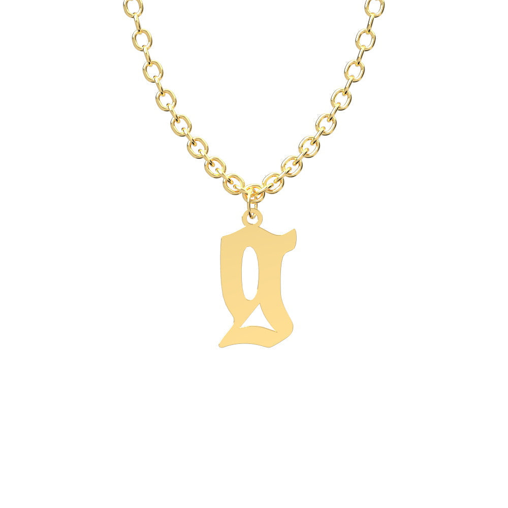 Custom Initial Necklace Personalized Letter Necklace Gift