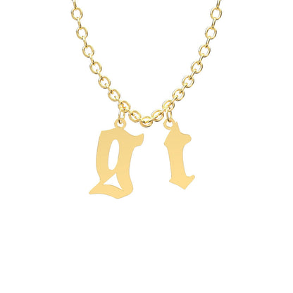 Custom Initial Necklace Personalized Letter Necklace Gift