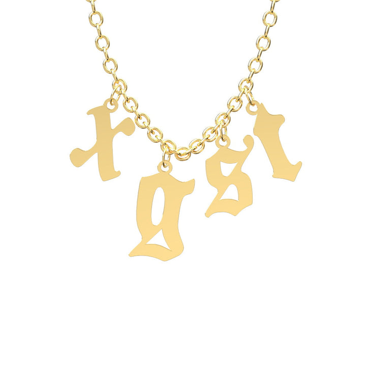 Custom Initial Necklace Personalized Letter Necklace Gift