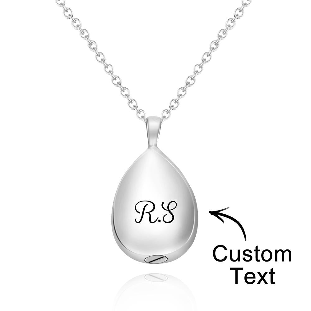Custom Engraved Necklace Urn Pendant Commemorate Gifts
