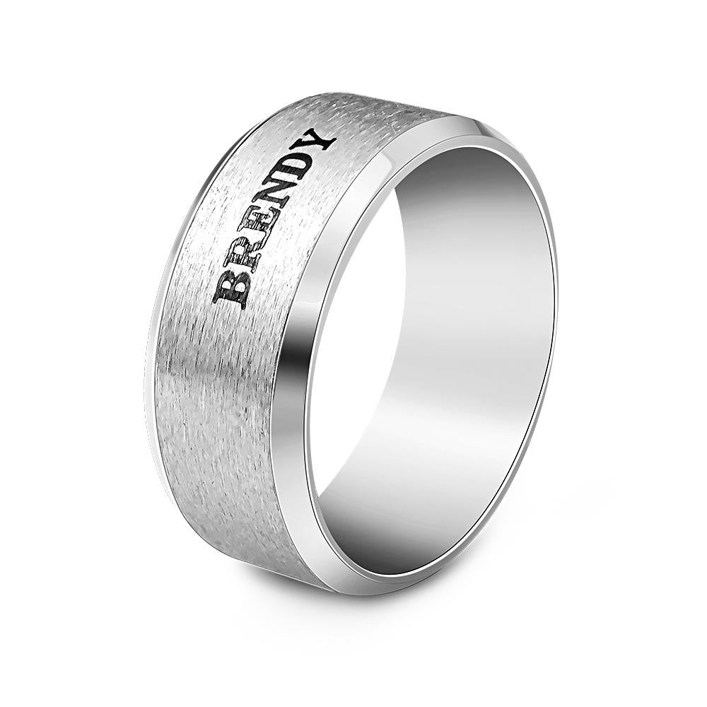 Personalized Name Ring Custom Engagement Ring Men's Personalized Ring
