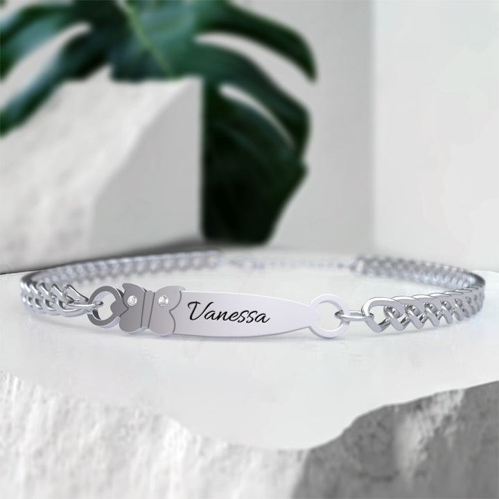 Custom Engraved Bracelet Birthday Gift Personalized Bracelet for Her