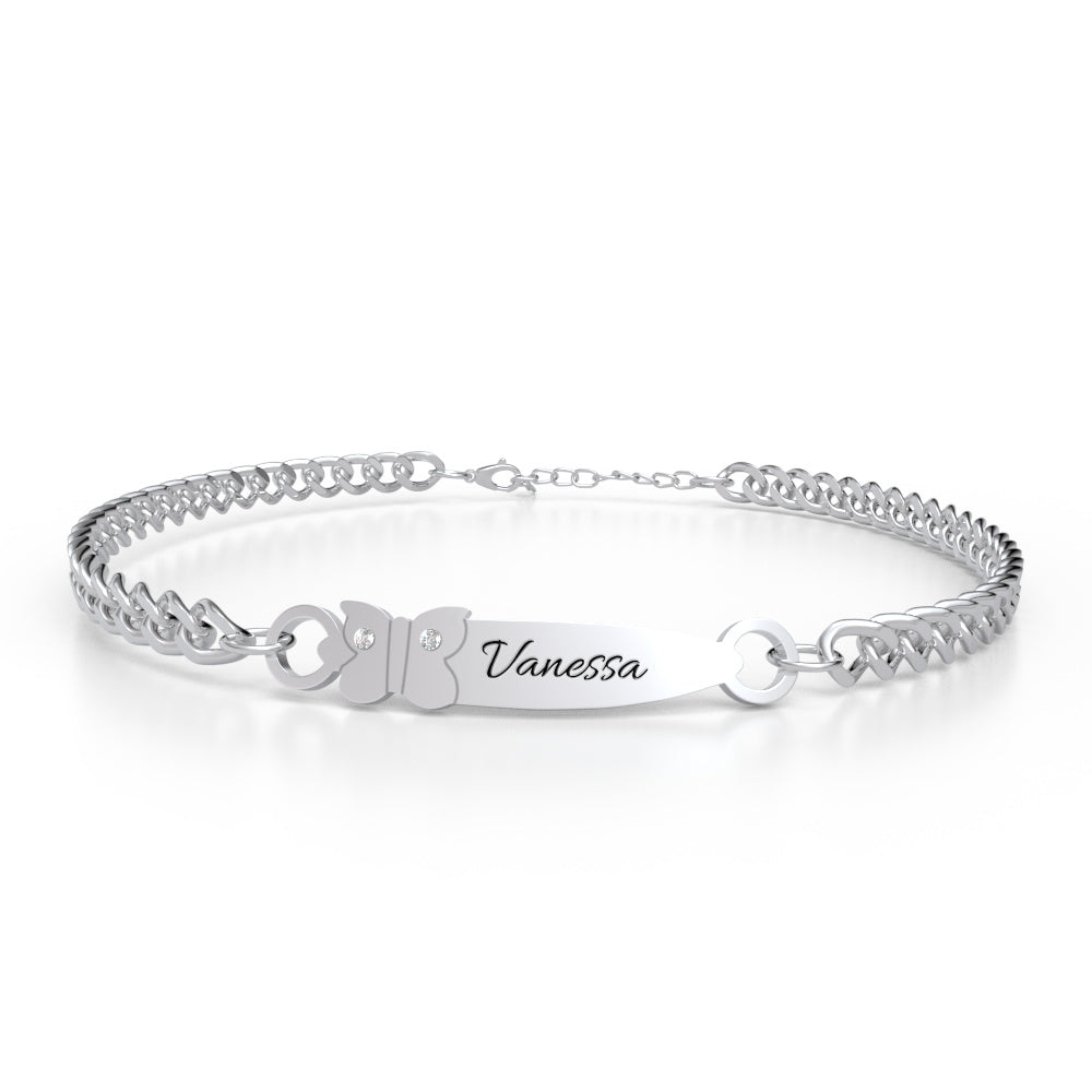 Custom Engraved Bracelet Birthday Gift Personalized Bracelet for Her