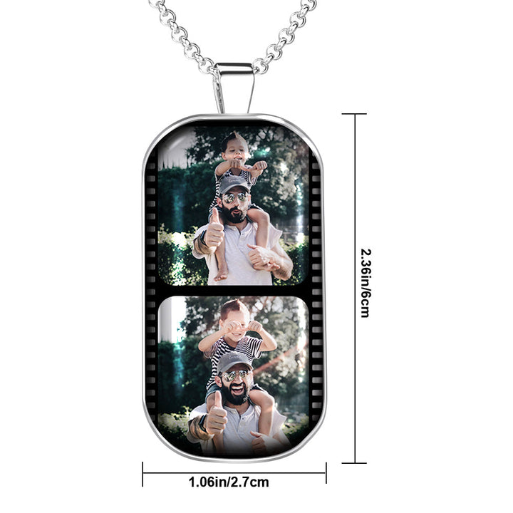 Custom Film Strip Photo Necklace