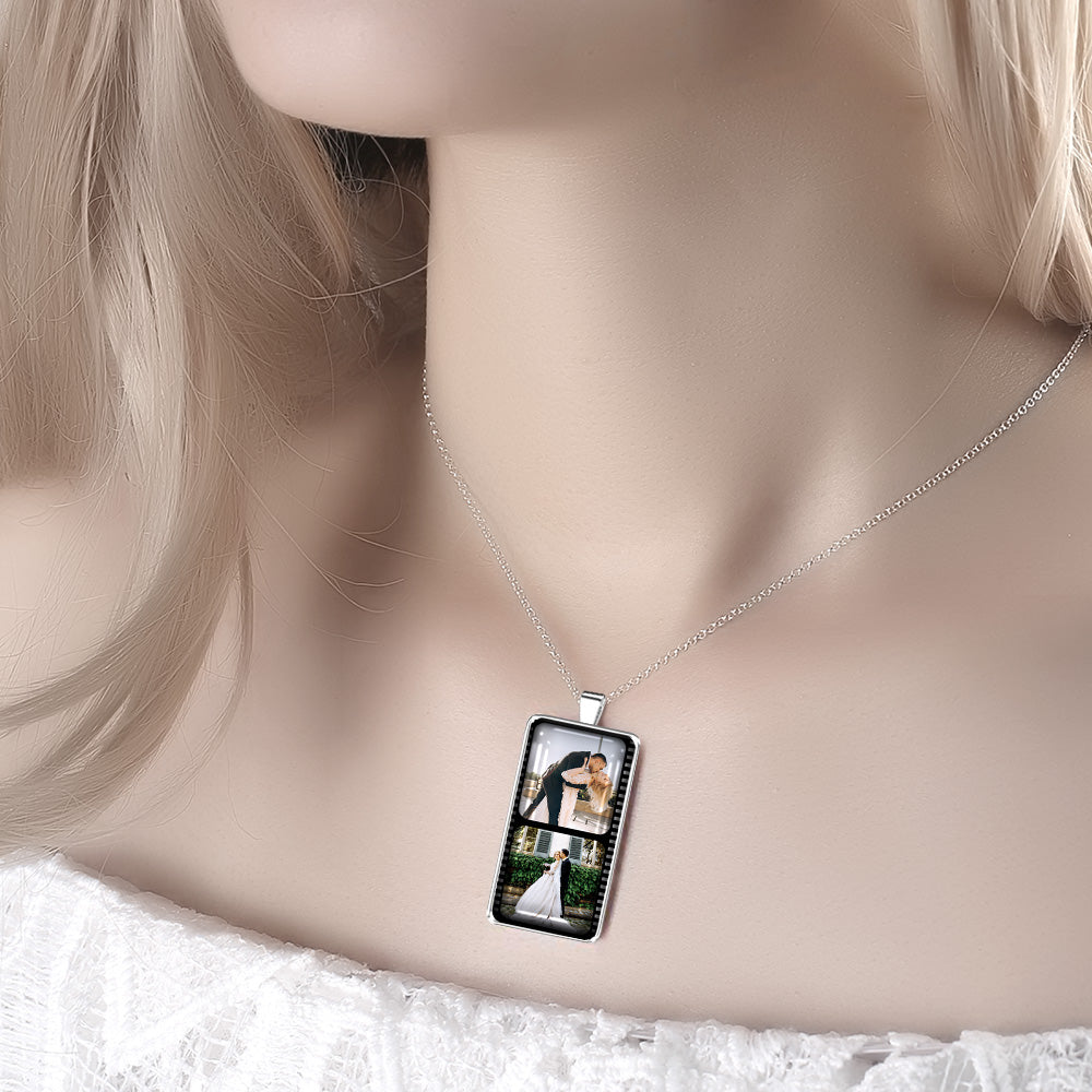 Custom Film Strip Photo Necklace