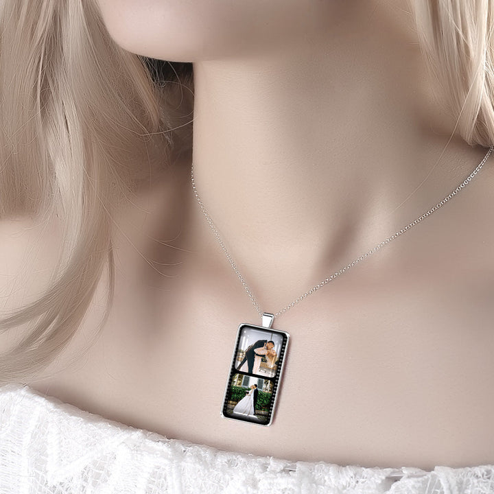 Custom Film Strip Photo Necklace