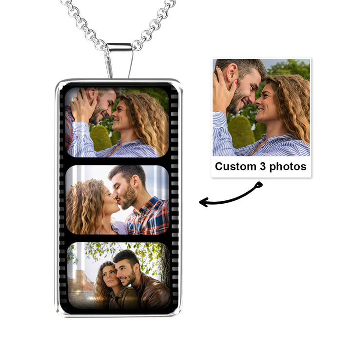 Custom Film Strip Photo Necklace