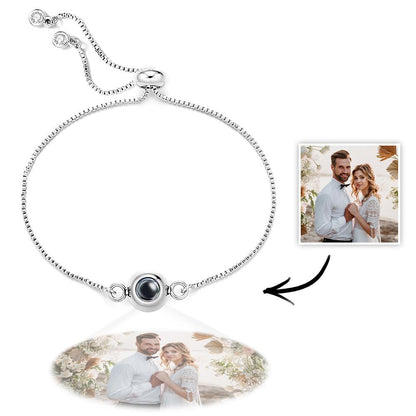 Photo Projection Bracelet Personalized Adjustable Bracelet Sweet Cool Anniversary Gift for Her
